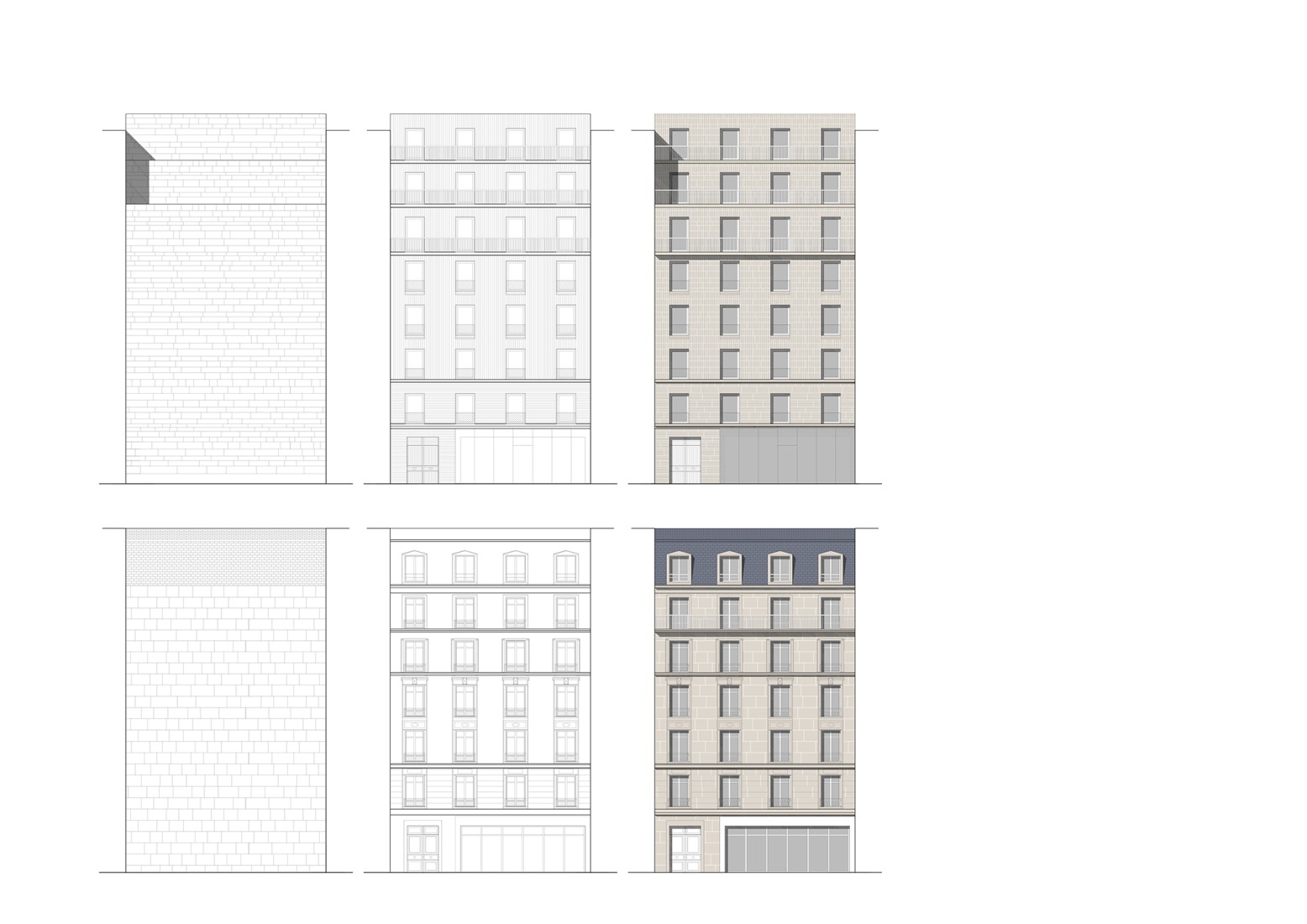 Elevations. Emmaüs Clignancourt by SOA Architectes.