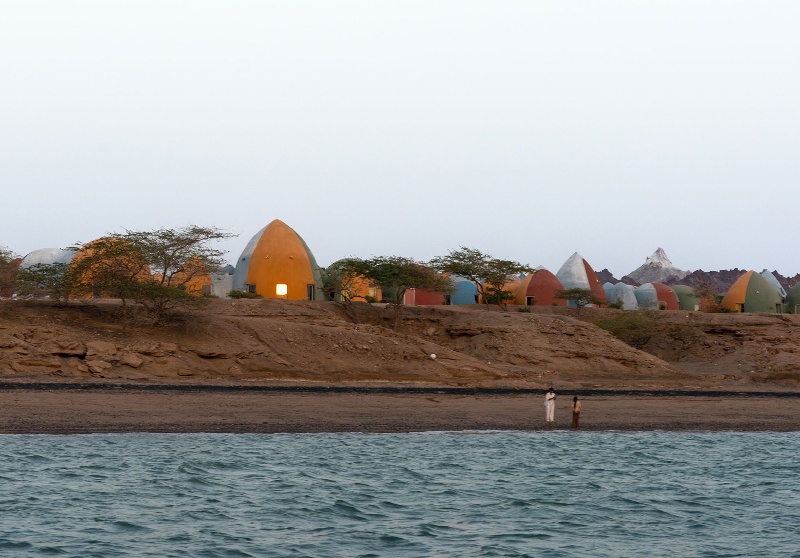 View of Majara Residence from the Strait of Hormuz. Majara Residence and Community Redevelopment by ZAV Architects. Photograph by Deed Studio. Image courtesy of Aga Khan Trust for Culture. View of Majara Residence from the Strait of Hormuz. Majara Residence and Community Redevelopment by ZAV Architects. Photograph by Deed Studio. Image courtesy of Aga Khan Trust for Culture.