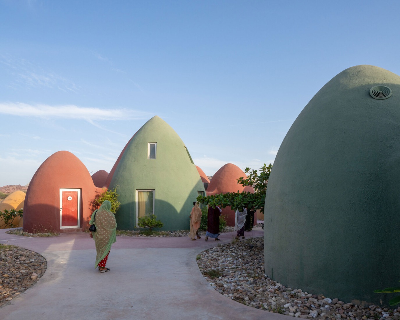 Instead of imposing rigid, linear structures, Majara adopted an organic, clustered arrangement of 200 domes, preserving natural wind flows, wildlife movement, and human access to the sea. Majara Residence and Community Redevelopment by ZAV Architects. Photograph by Deed Studio. Image courtesy of Aga Khan Trust for Culture. Instead of imposing rigid, linear structures, Majara adopted an organic, clustered arrangement of 200 domes, preserving natural wind flows, wildlife movement, and human access to the sea. Majara Residence and Community Redevelopment by ZAV Architects. Photograph by Deed Studio. Image courtesy of Aga Khan Trust for Culture.
