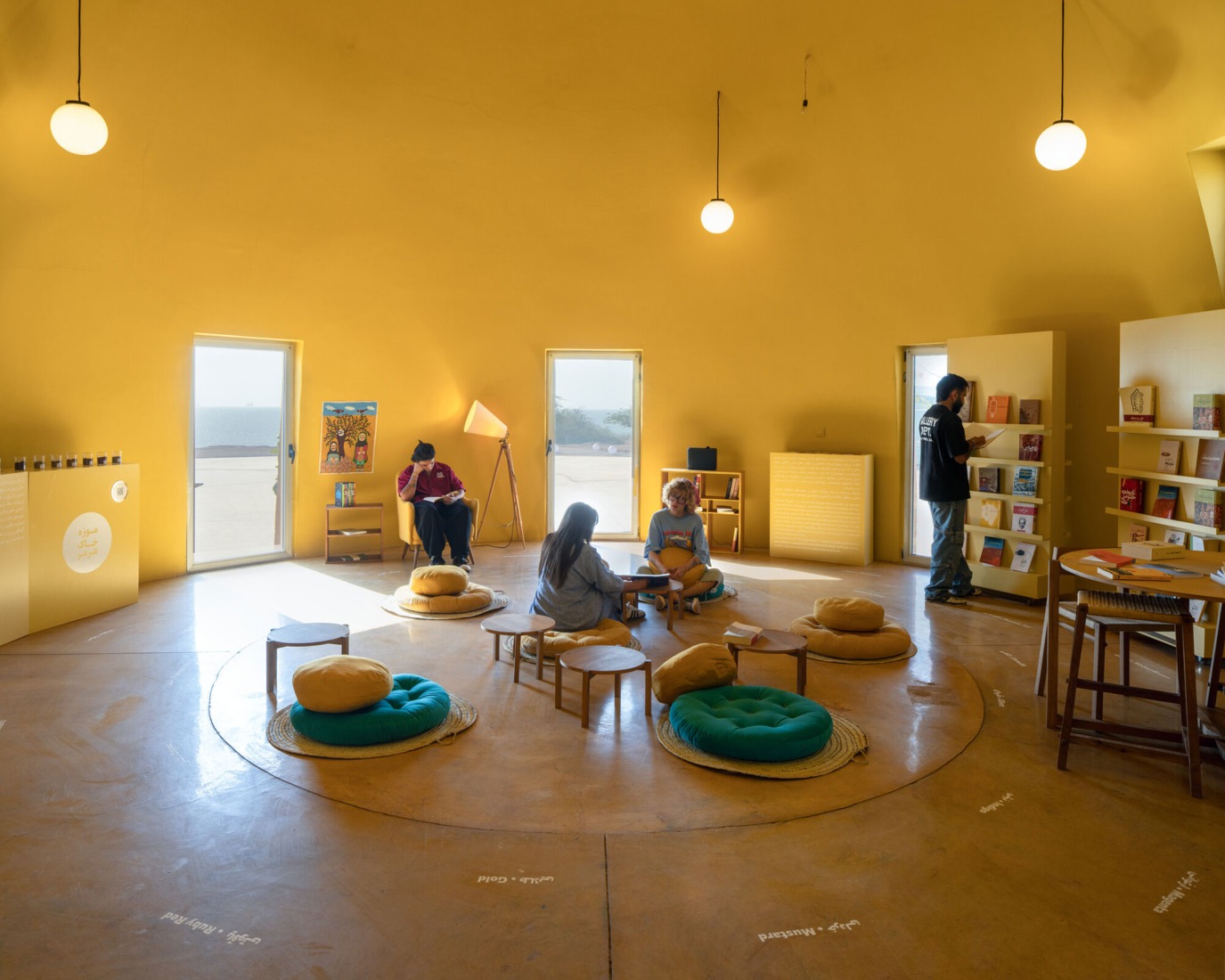 A public library inside one of the domes promotes reading and provides a reference library about Hormuz. Majara Residence and Community Redevelopment by ZAV Architects. Photograph by Deed Studio. Image courtesy of Aga Khan Trust for Culture. A public library inside one of the domes promotes reading and provides a reference library about Hormuz. Majara Residence and Community Redevelopment by ZAV Architects. Photograph by Deed Studio. Image courtesy of Aga Khan Trust for Culture.