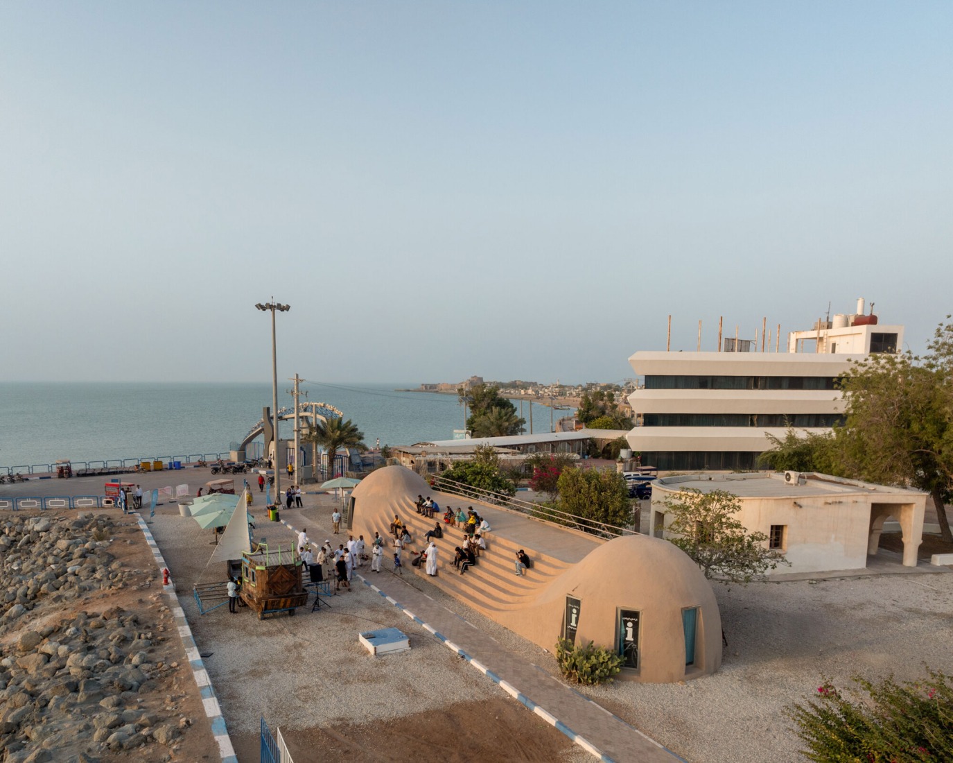 Rong Cultural Centre is an aesthetically striking intervention which sits within an urbanised zone by the sea. Majara Residence and Community Redevelopment by ZAV Architects. Photograph by Deed Studio. Image courtesy of Aga Khan Trust for Culture. Rong Cultural Centre is an aesthetically striking intervention which sits within an urbanised zone by the sea. Majara Residence and Community Redevelopment by ZAV Architects. Photograph by Deed Studio. Image courtesy of Aga Khan Trust for Culture.