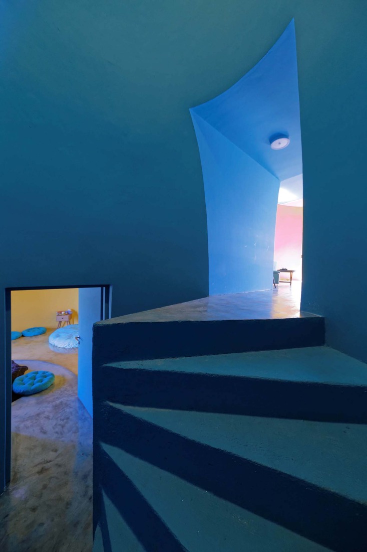 Stairways to the duplex accommodation units at Majara Residence. Majara Residence and Community Redevelopment by ZAV Architects. Photograph by Soroush Majidi. Stairways to the duplex accommodation units at Majara Residence. Majara Residence and Community Redevelopment by ZAV Architects. Photograph by Soroush Majidi.