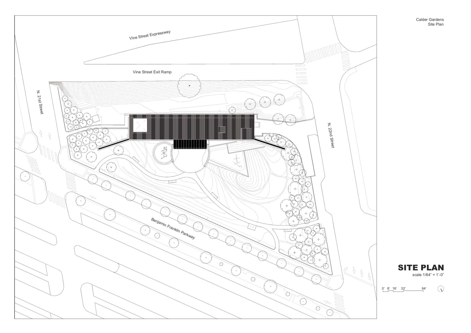 Site plan. Calder Gardens by Herzog & de Meuron.