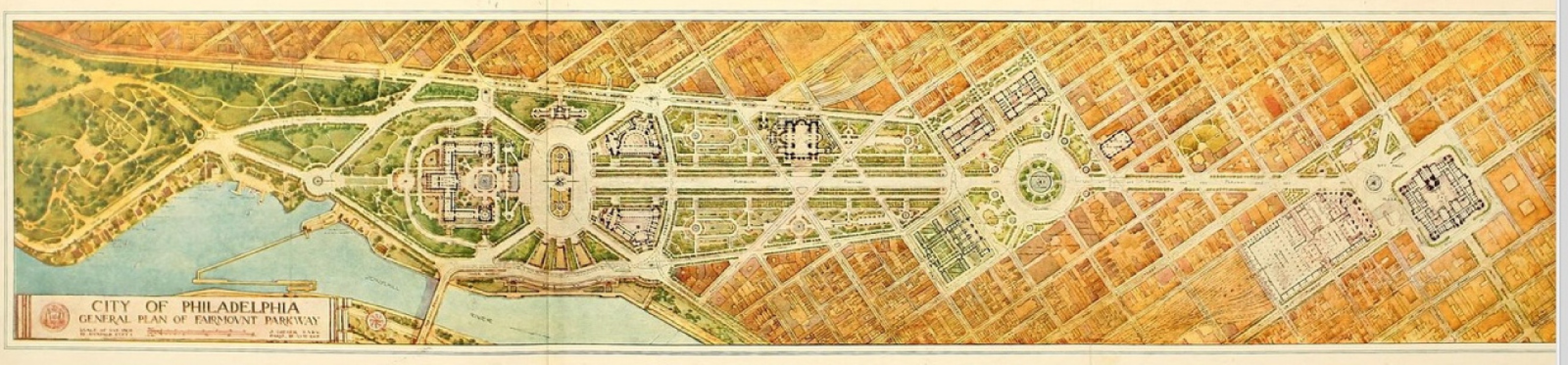 The Fairmount Parkway, Philadephia.