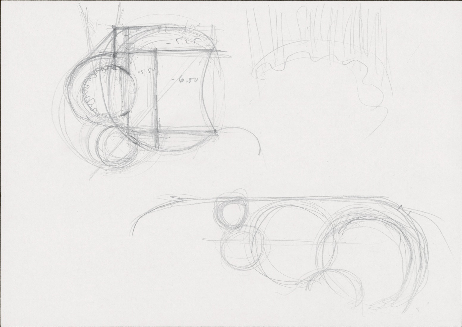 Many concepts were explored, including a vertical stack of studios or exhibition spaces with connecting ramps. Calder Gardens by Herzog & de Meuron.