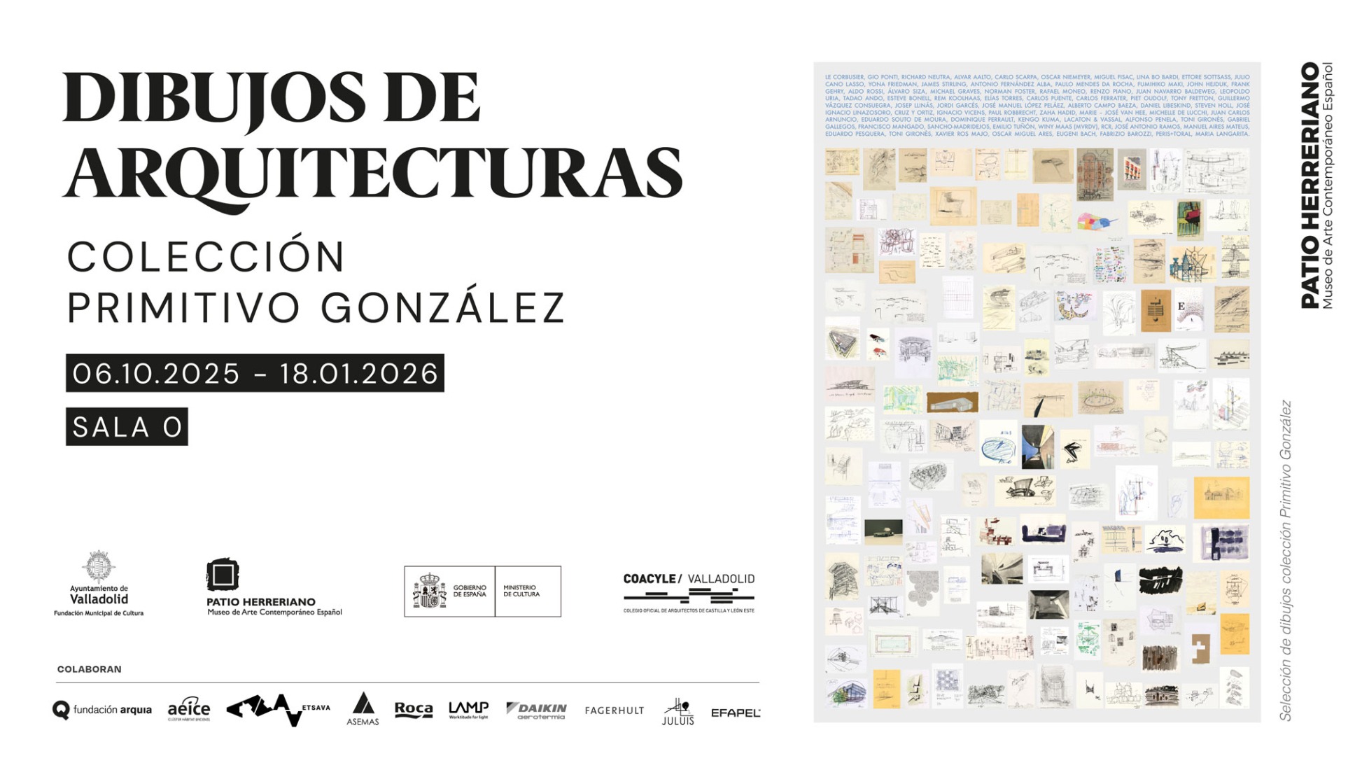 Cartel. Dibujos de arquitecturas. Colección Primitivo González. 