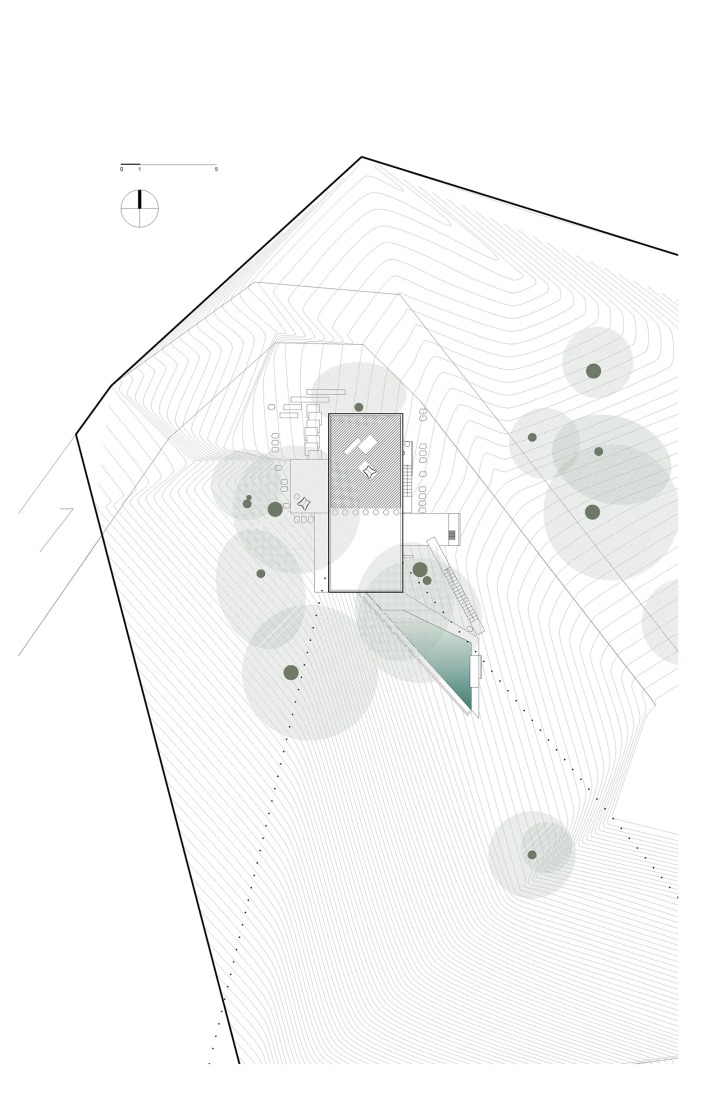 Site plan. Studio House by Formafatal.