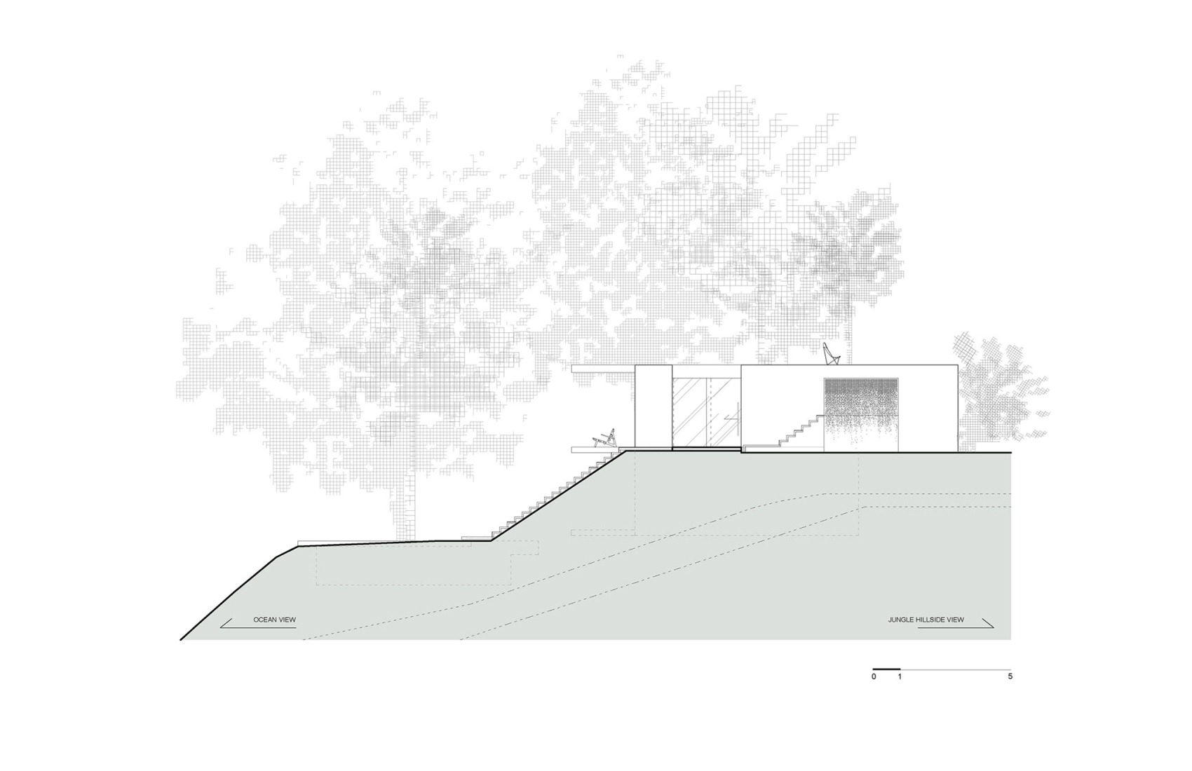 East elevation. Studio House by Formafatal.