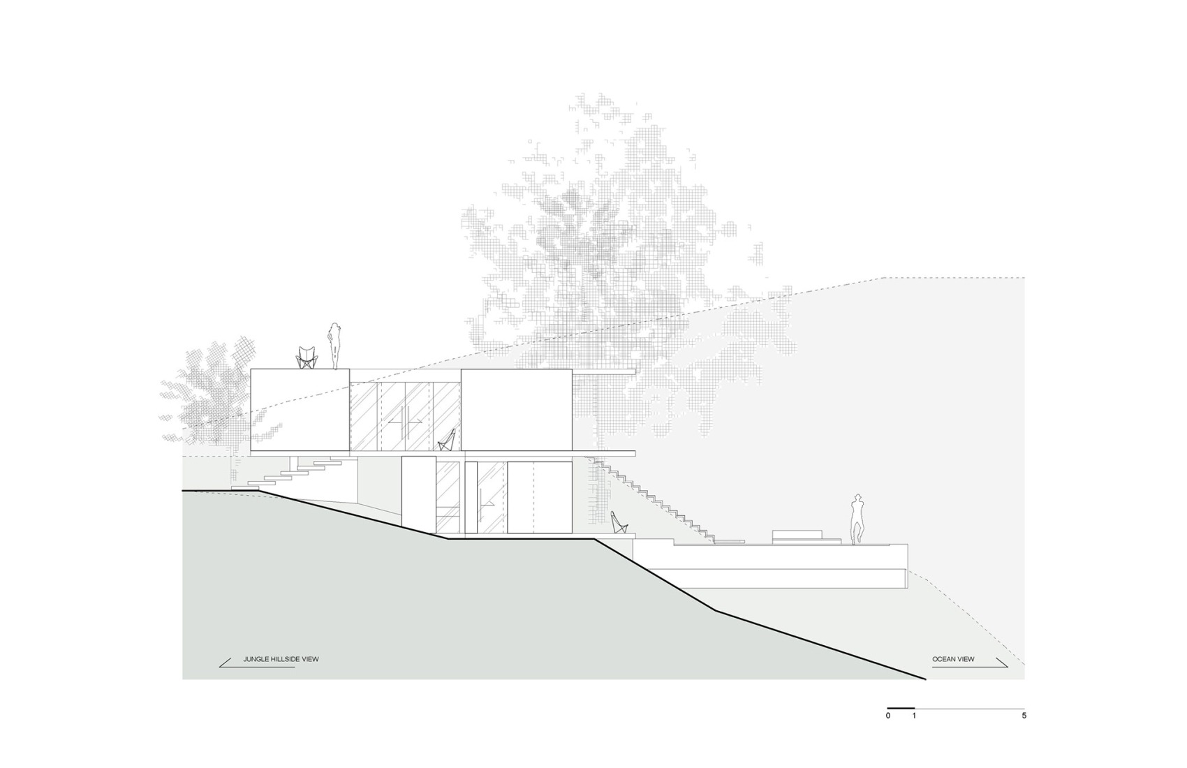 West elevation. Studio House by Formafatal.