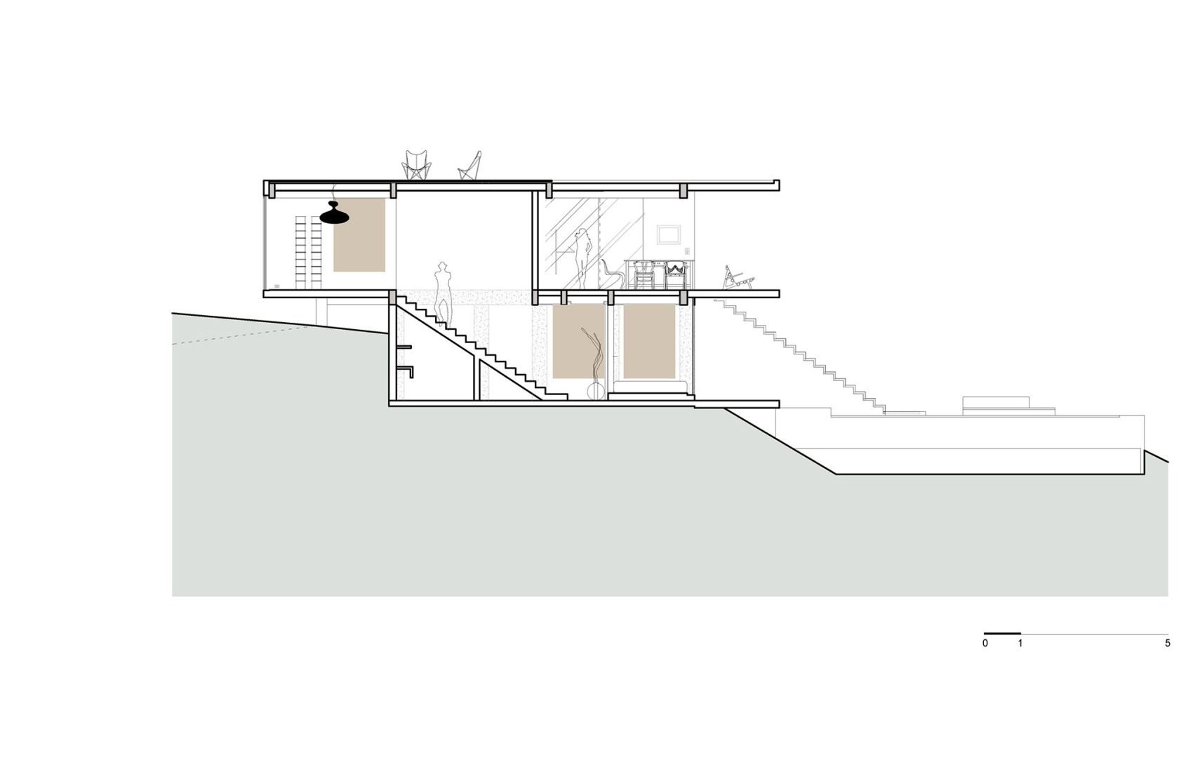 Section. Studio House by Formafatal.