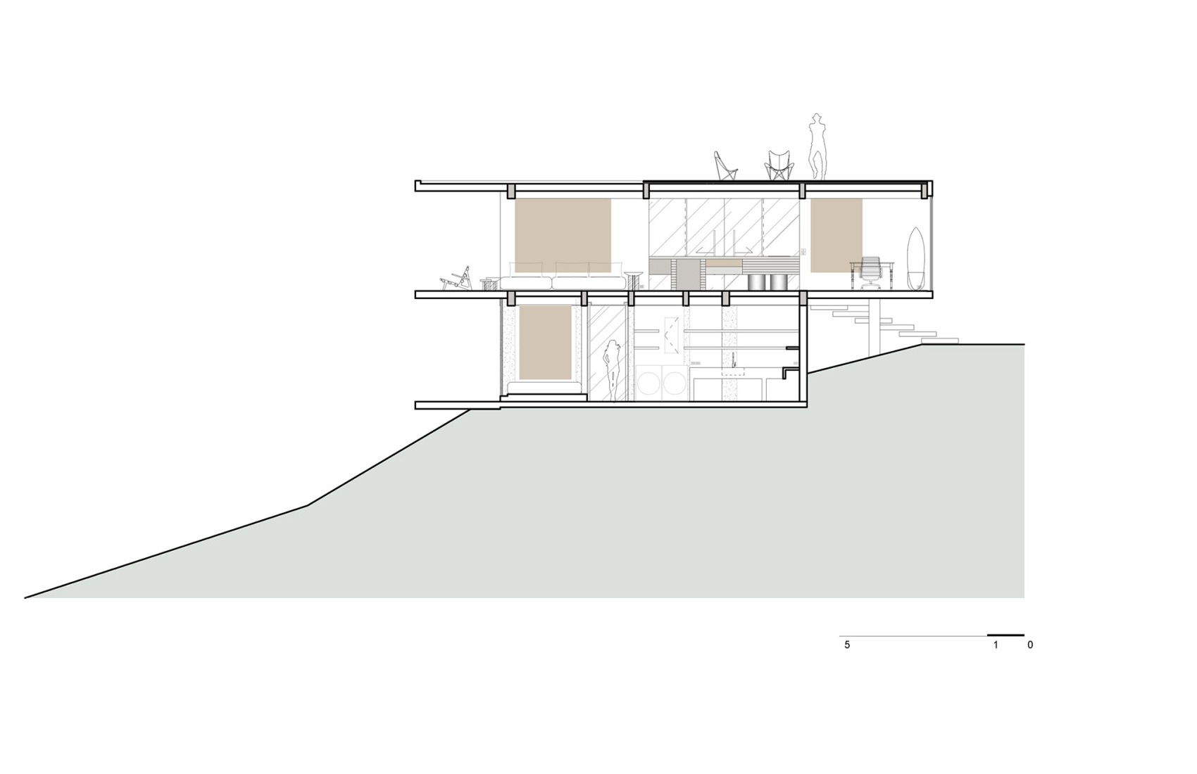 Section. Studio House by Formafatal.