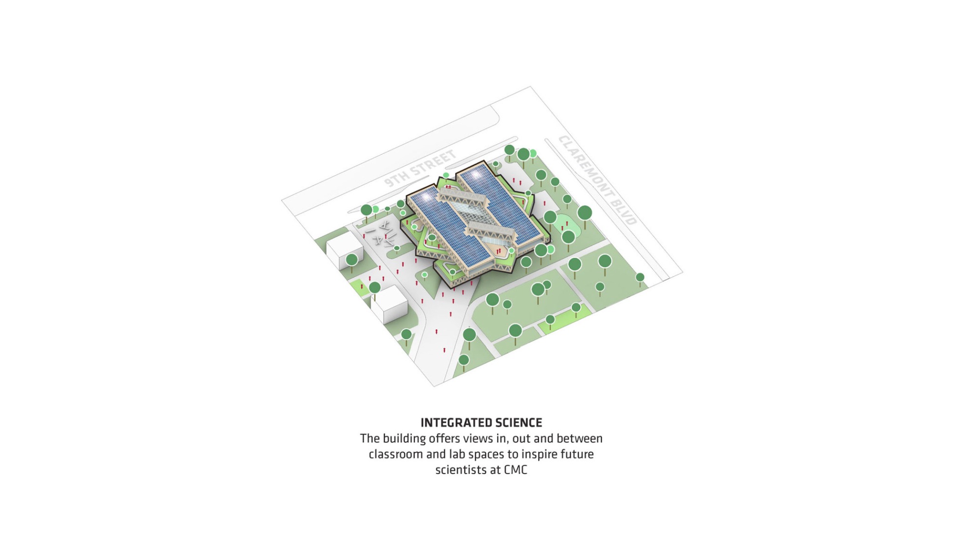 Diagrama conceptual. Claremont McKenna College por BIG.