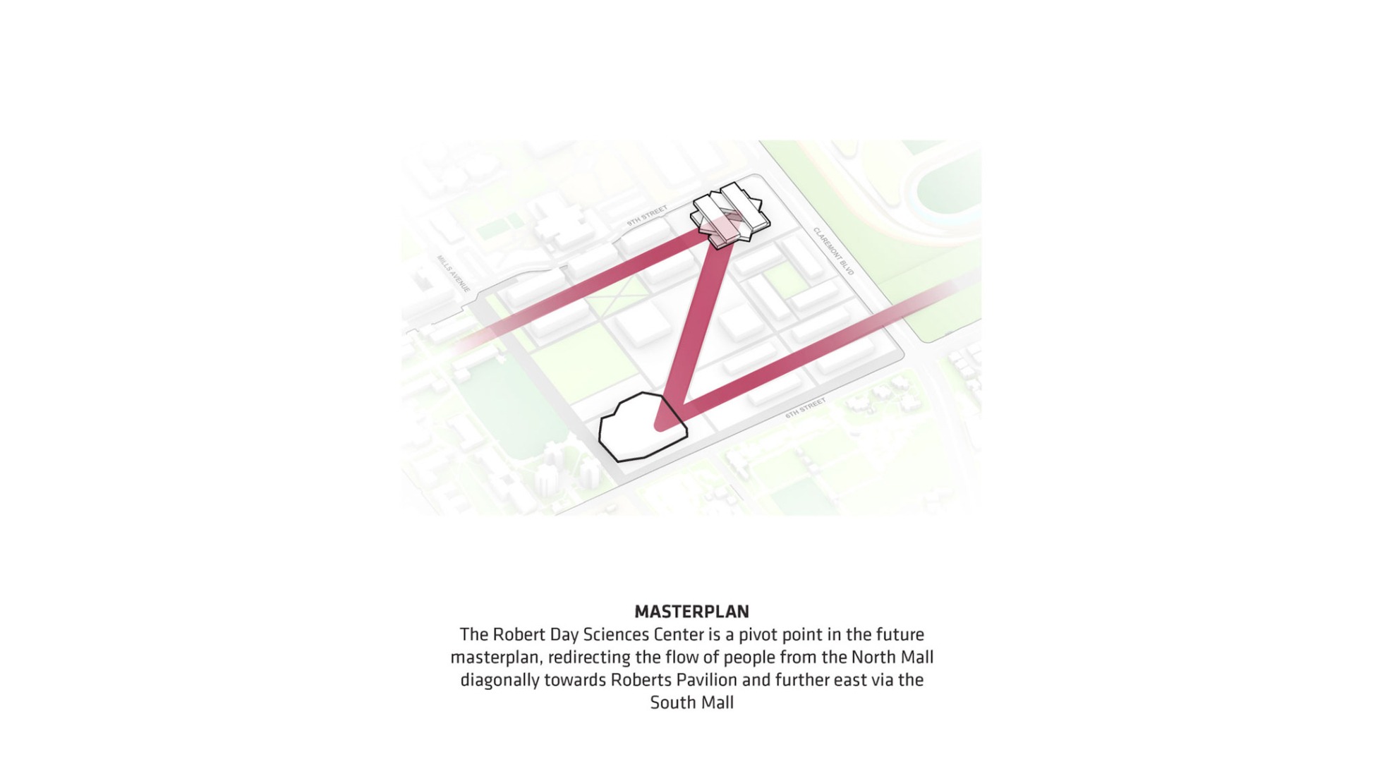 Diagrama conceptual. Claremont McKenna College por BIG.