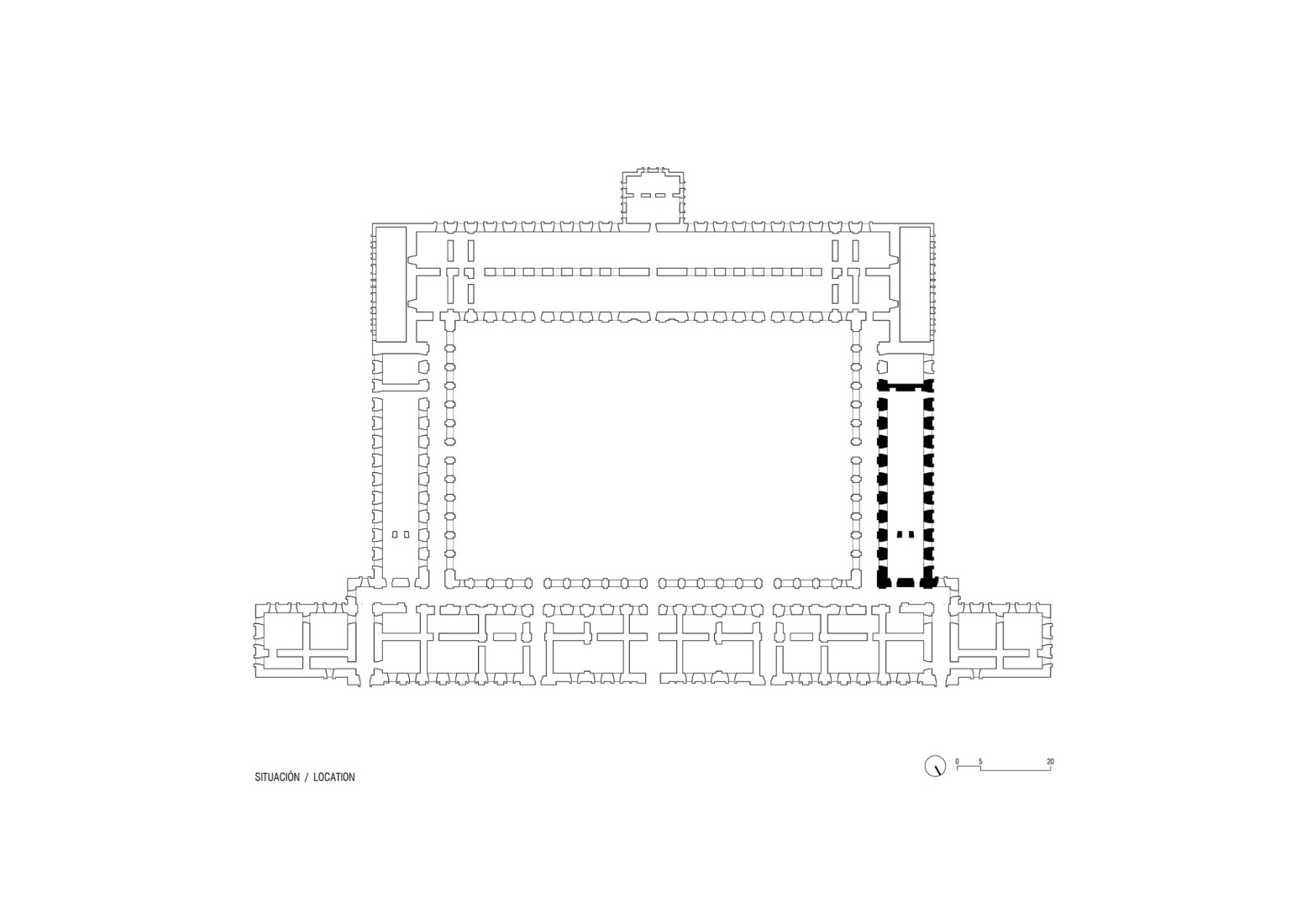 Situación en la parte antigua del MNCARS. Cine y Auditorio del Museo Reina Sofía por BACH / Jaume Bach + Anna y Eugeni Bach. 