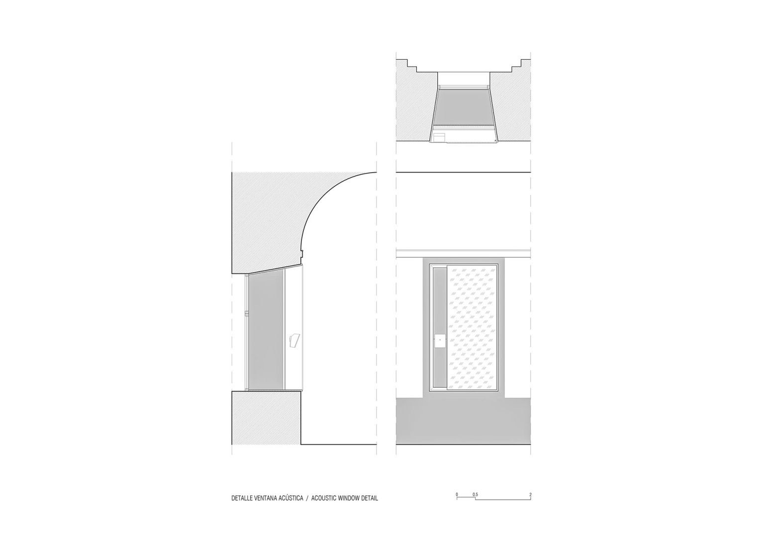 Detalle de ventana reformada. Cine y Auditorio del Museo Reina Sofía por BACH / Jaume Bach + Anna y Eugeni Bach. 