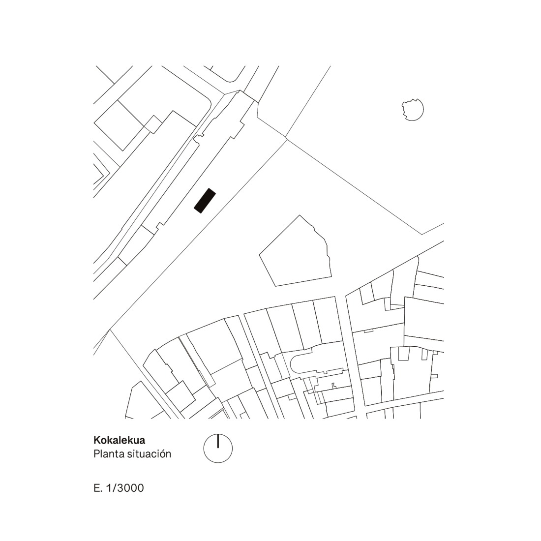 Site plan. Etxenoi by AMA Architectural Office.