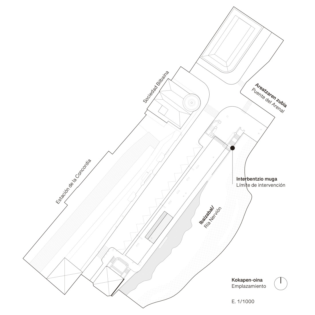 Site plan. Etxenoi by AMA Architectural Office.