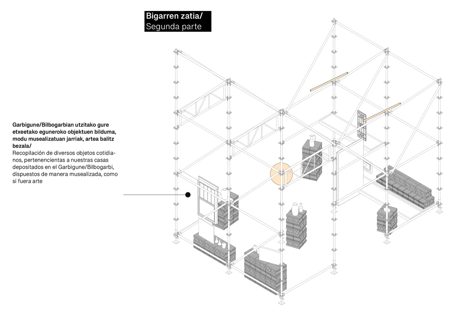 Main hall. Etxenoi by AMA Architectural Office.