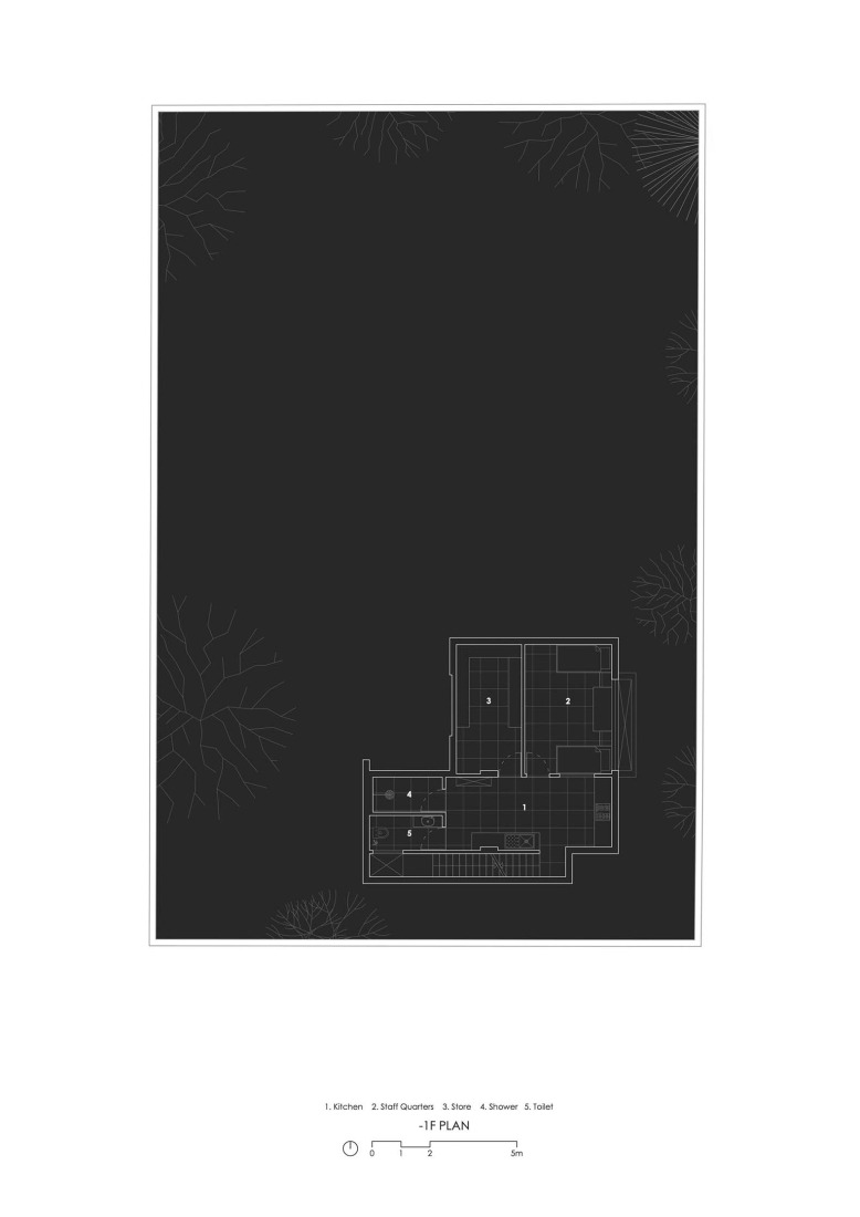 Basement floor plan. MS House by Studio Saransh. 