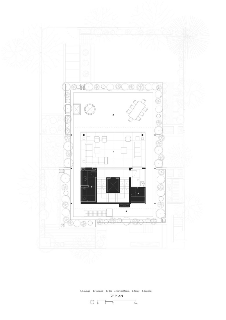 Second floor plan. MS House by Studio Saransh. 