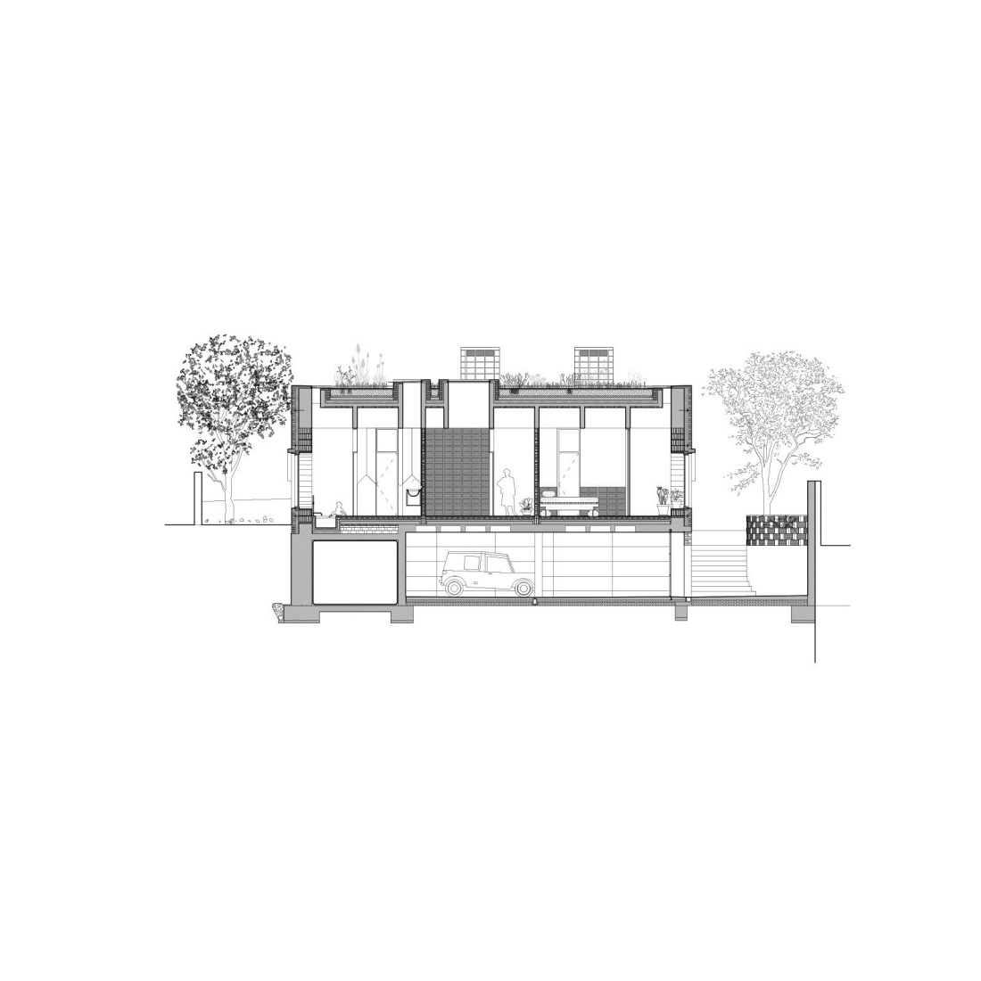 Section. Ca na Birgit by TEd'A arquitectes. Section. Ca na Birgit by TEd'A arquitectes.
