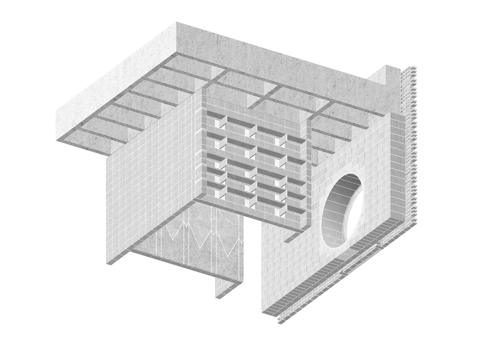 Axonometry. Ca na Birgit by TEd'A arquitectes. Axonometry. Ca na Birgit by TEd'A arquitectes.