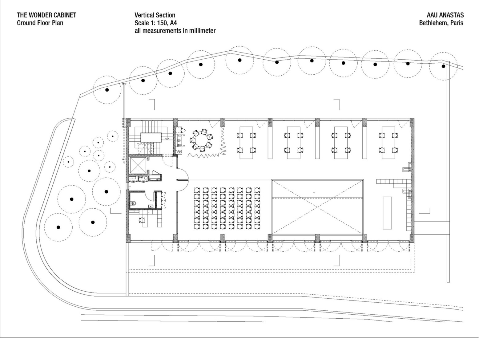 Plano de planta baja. Cabinete de las maravillas por AAU Anastas.