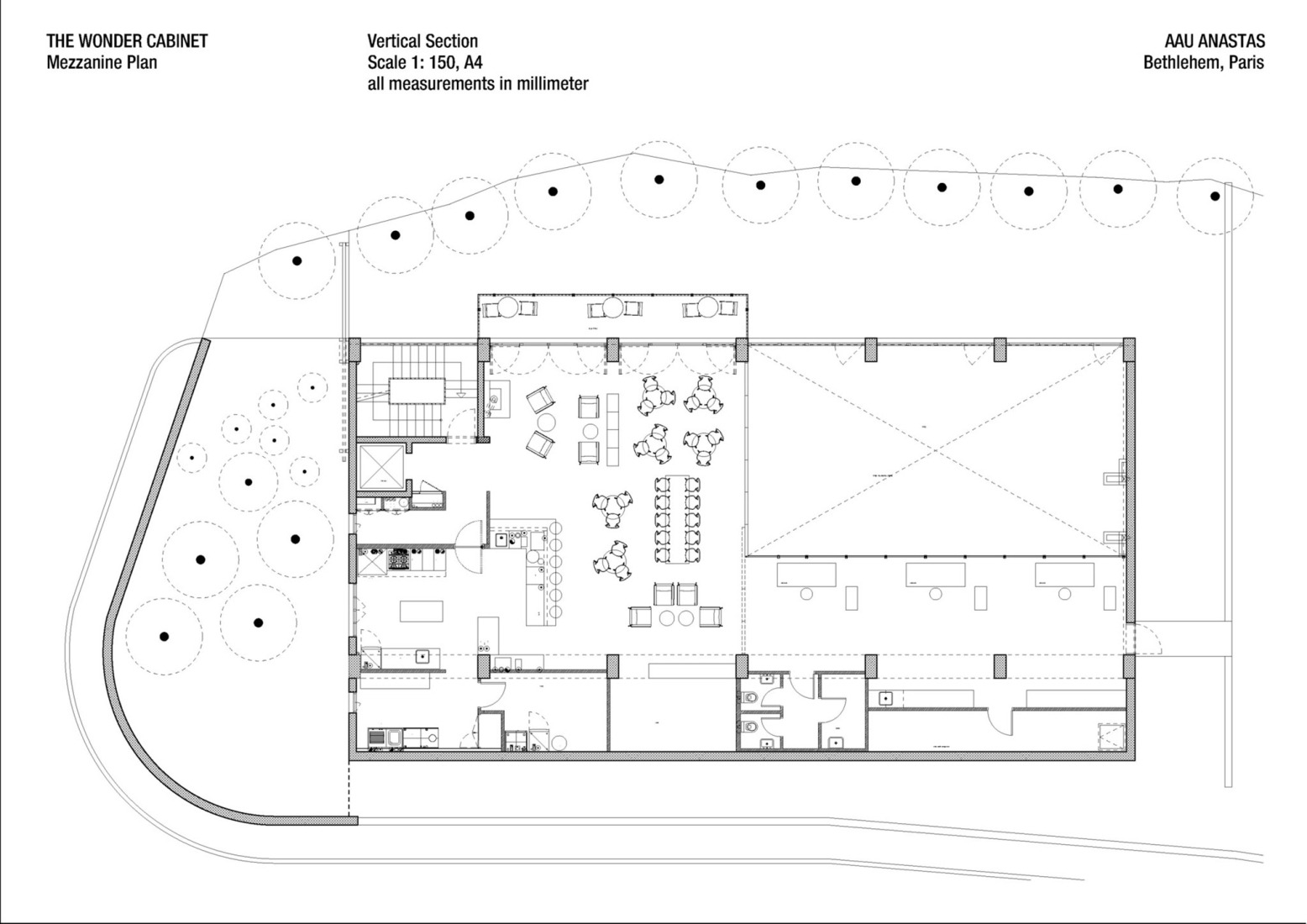 Plano de planta primera. Cabinete de las maravillas por AAU Anastas.