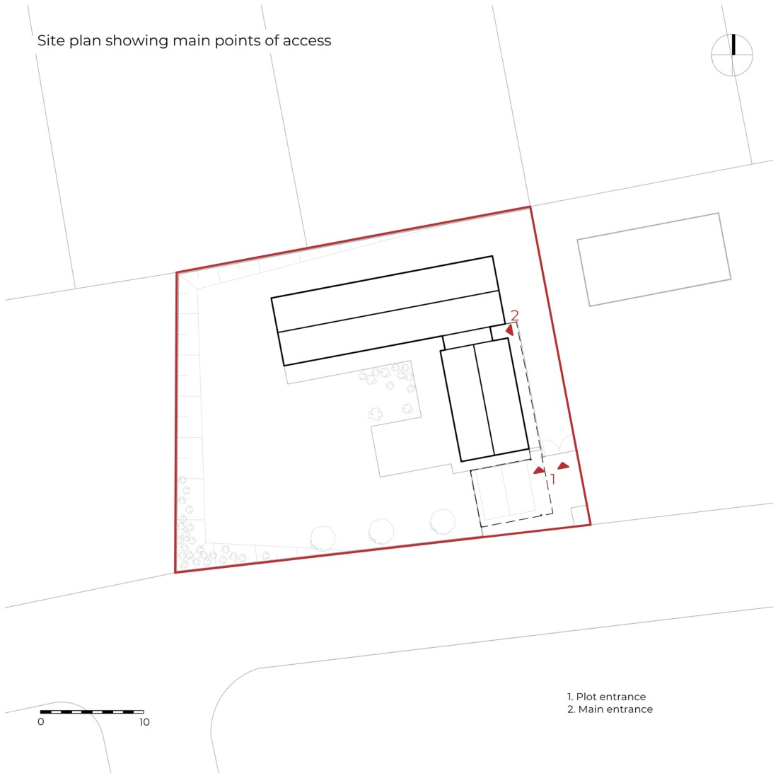 Site plan. House in Jastrzębia Góra by Archmondo. 