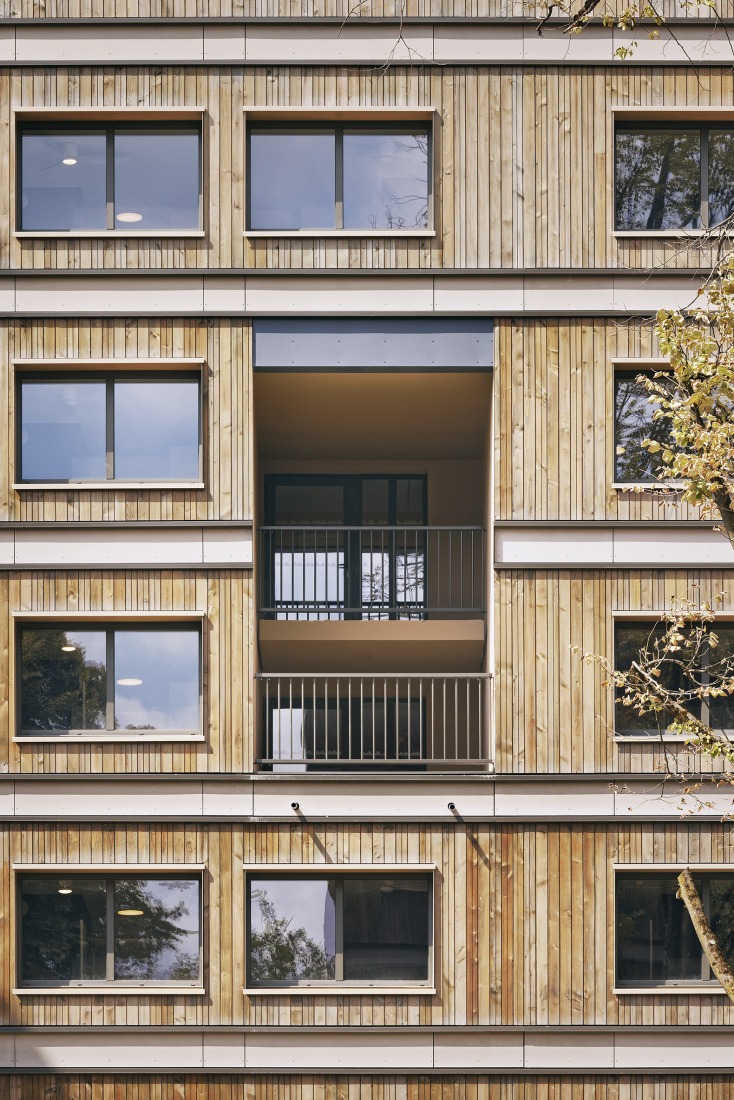 Residencia de estudiantes Joséphine Baker por Ateliers A+ y Atelier Métis. Fotografía por Camille Gharbi.