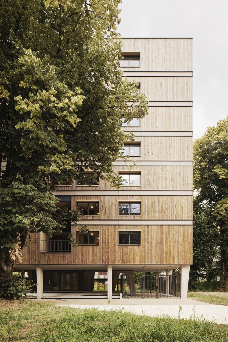 Residencia de estudiantes Joséphine Baker por Ateliers A+ y Atelier Métis. Fotografía por Camille Gharbi.