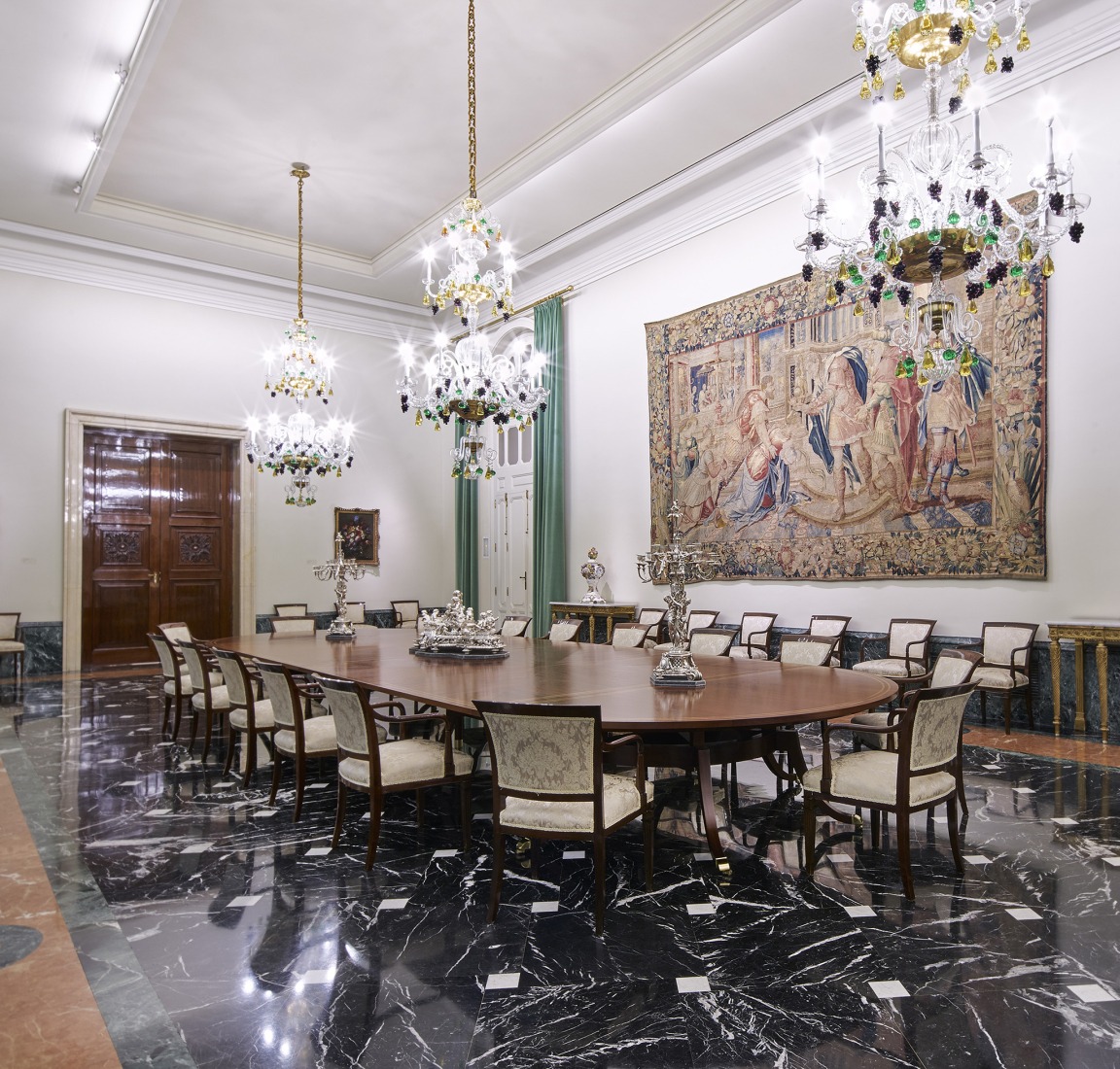 Comedor de gala. Fotografía cortesía por El Banco de España.