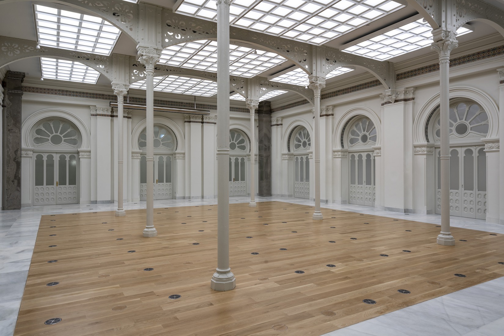 Sala de cobradores. Fotografía cortesía por El Banco de España.