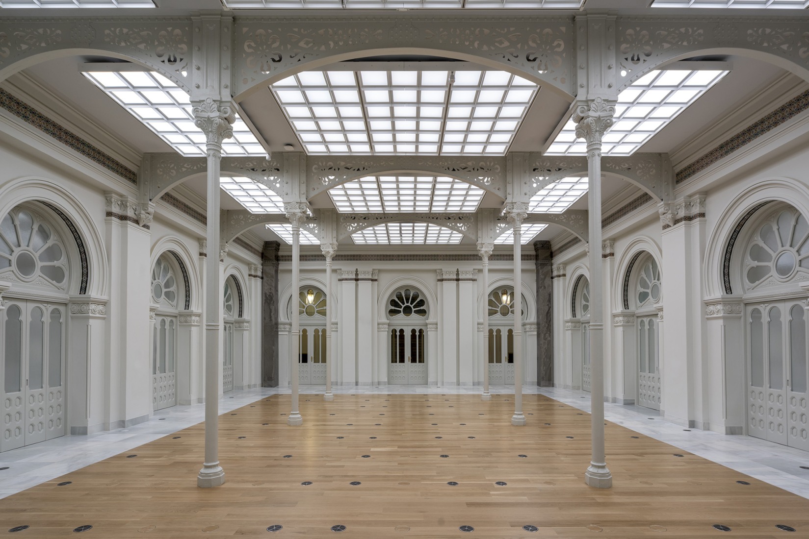 Sala de cobradores. Fotografía cortesía por El Banco de España.