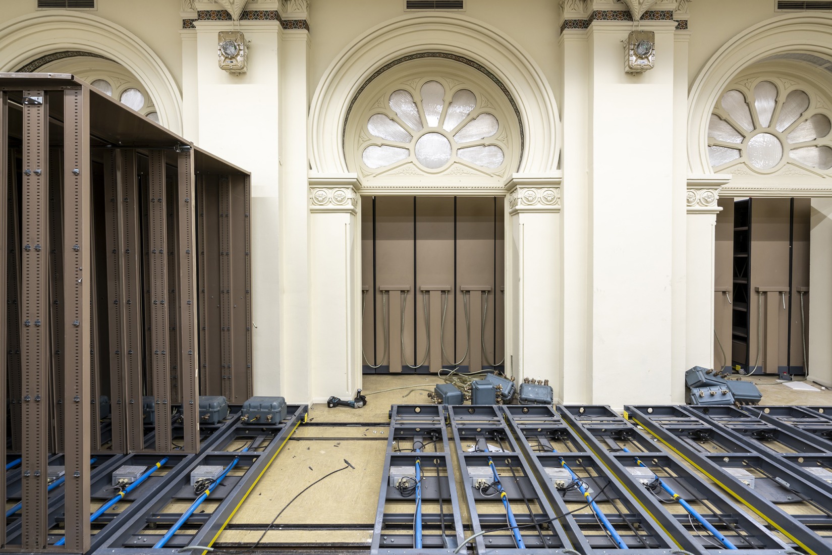 Restauración Sala de cobradores. Fotografía cortesía por El Banco de España.