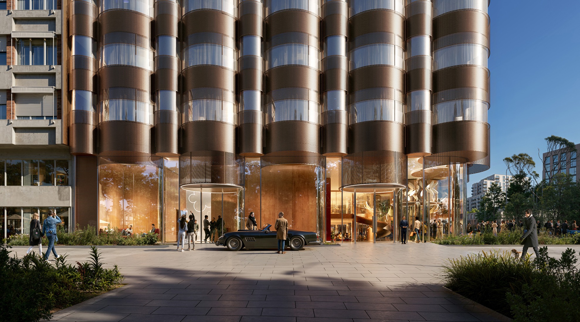 Rendering. Hotel General Perón 27 by BIG. Image courtesy of Ibervalles Socimi.