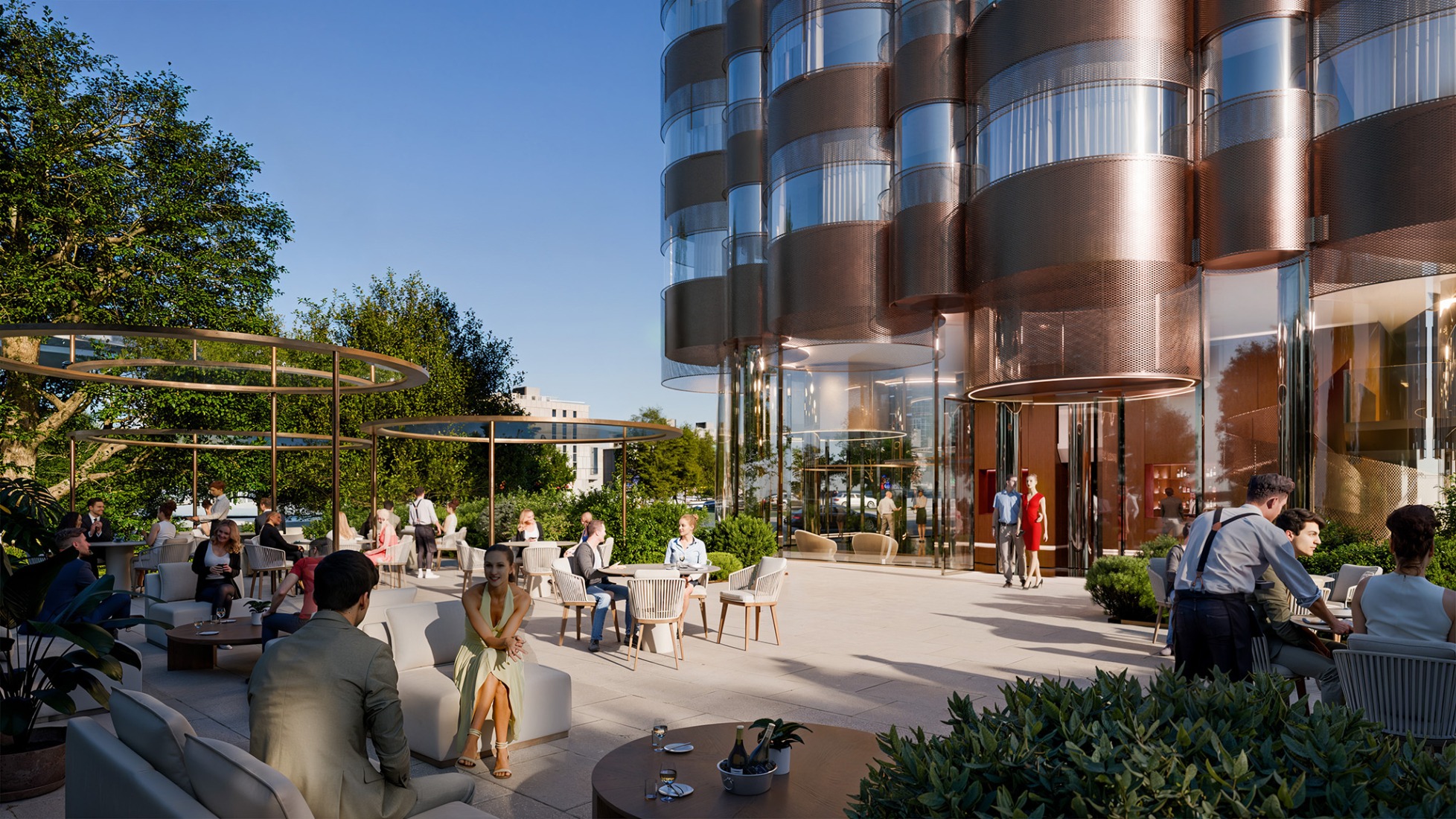 Rendering. Hotel General Perón 27 by BIG. Image courtesy of Ibervalles Socimi.