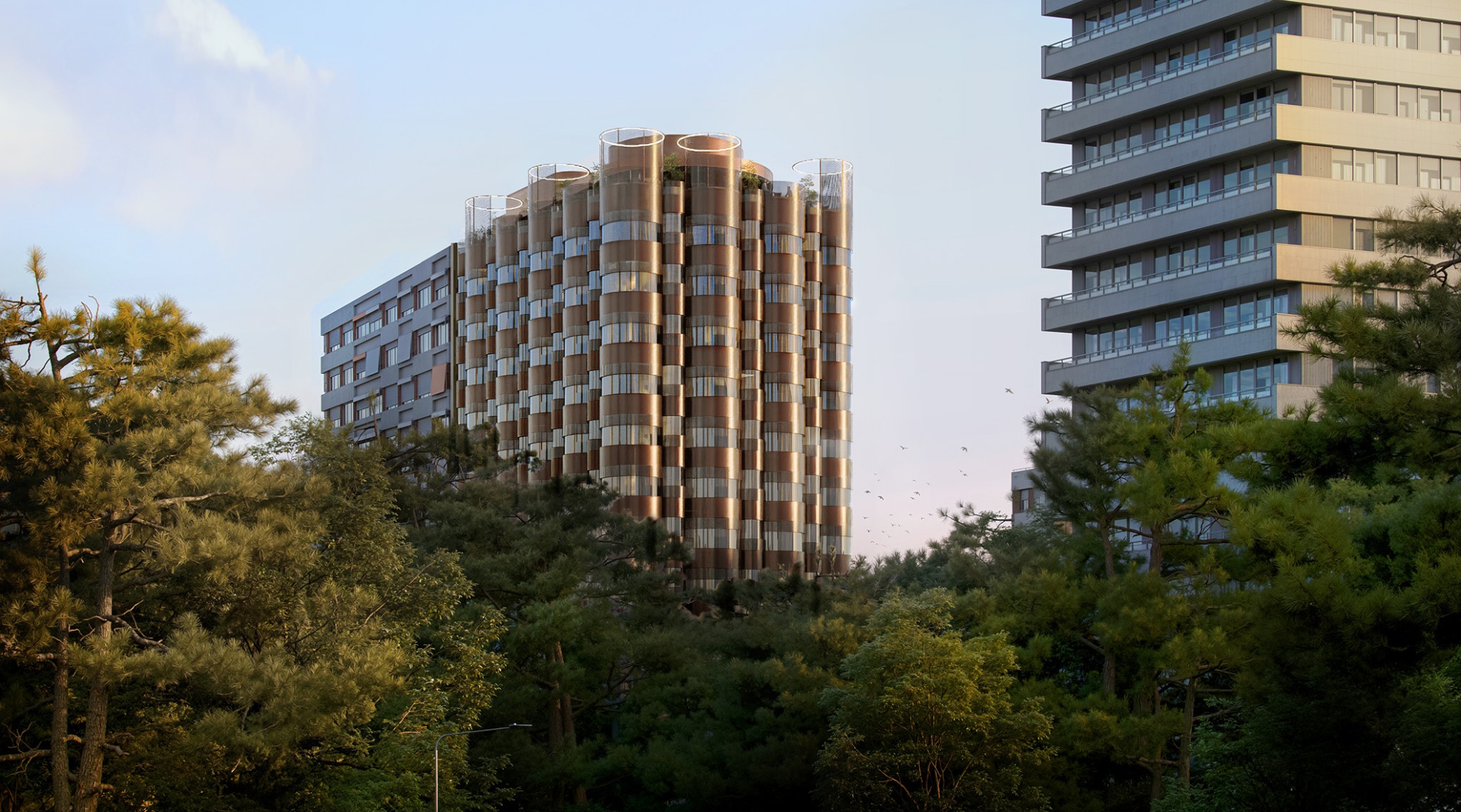 Rendering. Hotel General Perón 27 by BIG. Image courtesy of Ibervalles Socimi.