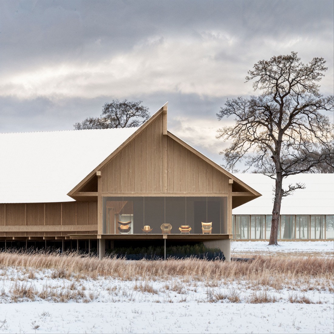 Visualizaciones del Museo Wegner por Cobe. Imagen cortesía de Cobe.