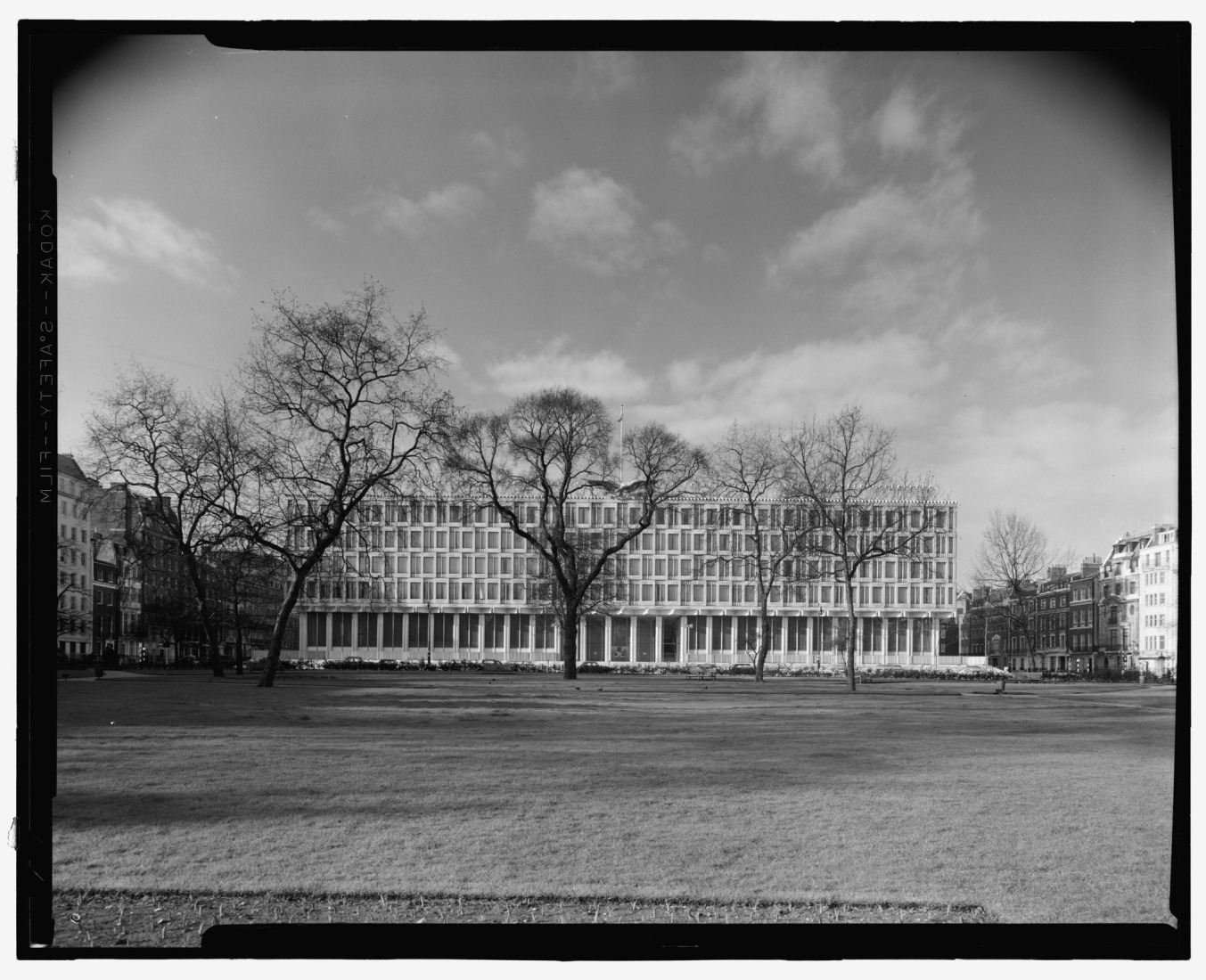 United States Chancellery Building, London, England by Eero Saarinen. Photograph by Balthazar Korab via the Library of Congress' Korab Collection