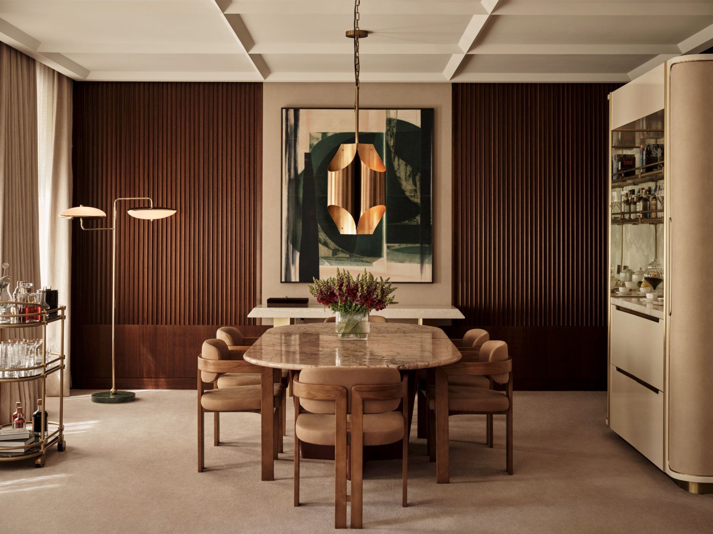 Interior design. 30 Grosvenor Square by Joseph Dirand. Photograph by Ben Anders. Image courtesy of The Chancery Rosewood / Rosewood Hotels & Resorts