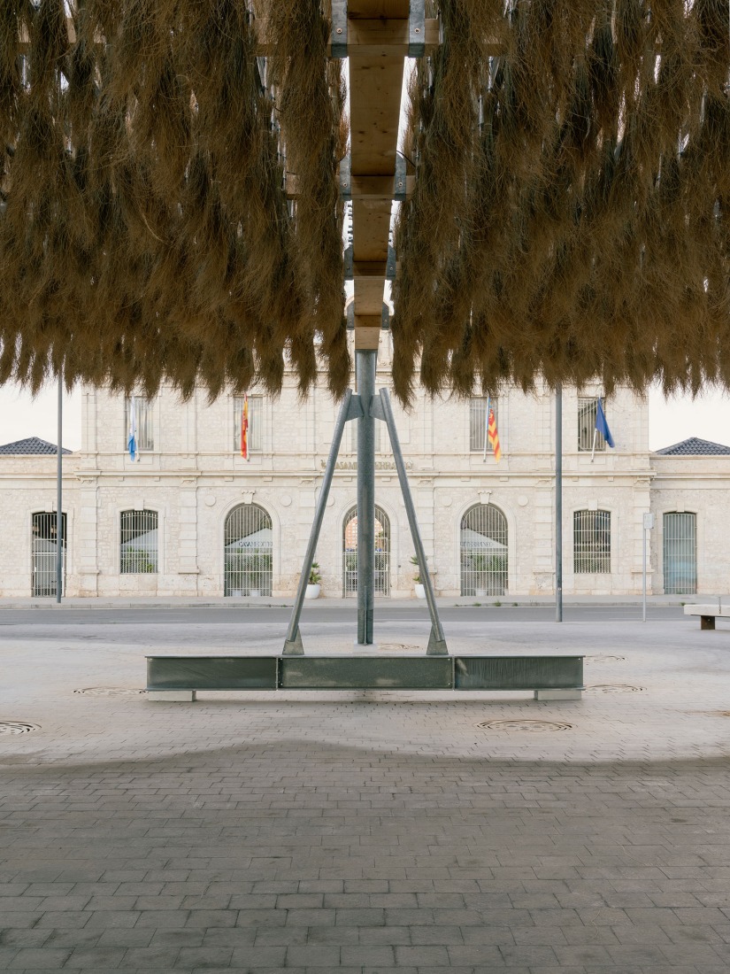 Temporary Pavilion Espartal TAC! 2025 by ELE Arkitektura, GA Estudio, Florencia Galecio and Juan Gubbins. Photograph by Simone Marcolin.  Temporary Pavilion Espartal TAC! 2025 by ELE Arkitektura, GA Estudio, Florencia Galecio and Juan Gubbins. Photograph by Simone Marcolin.