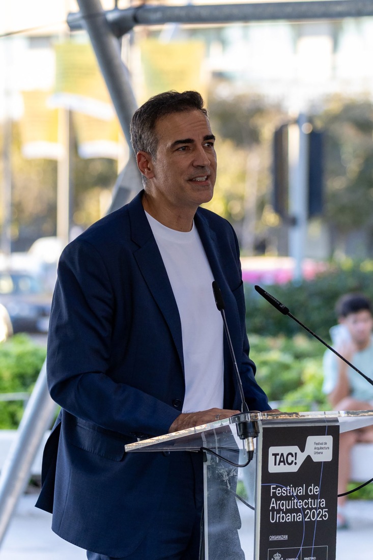 Temporary Pavilion Espartal TAC! 2025 by ELE Arkitektura, GA Estudio, Florencia Galecio and Juan Gubbins. Photograph by Simone Marcolin.  Temporary Pavilion Espartal TAC! 2025 by ELE Arkitektura, GA Estudio, Florencia Galecio and Juan Gubbins. Photograph by Simone Marcolin.