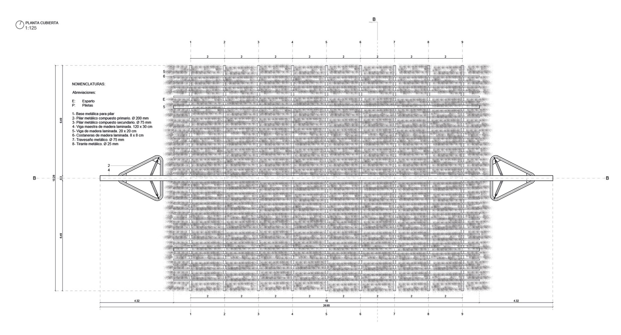 Site plan. Temporary Pavilion Espartal TAC! 2025 by ELE Arkitektura, GA Estudio, Florencia Galecio and Juan Gubbins. Site plan. Temporary Pavilion Espartal TAC! 2025 by ELE Arkitektura, GA Estudio, Florencia Galecio and Juan Gubbins.