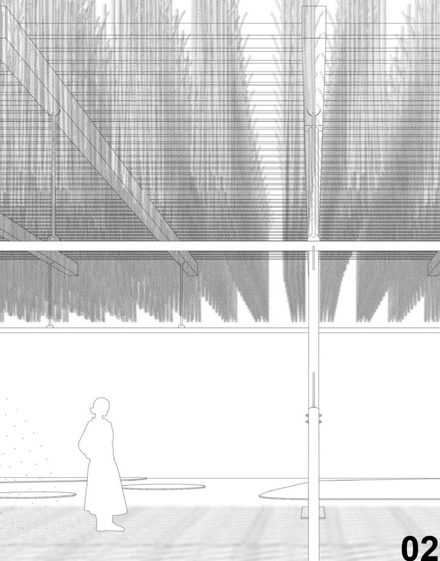 Illustration. Rendering. Temporary Pavilion Espartal TAC! 2025 by ELE Arkitektura, GA Estudio, Florencia Galecio and Juan Gubbins. Illustration. Rendering. Temporary Pavilion Espartal TAC! 2025 by ELE Arkitektura, GA Estudio, Florencia Galecio and Juan Gubbins.