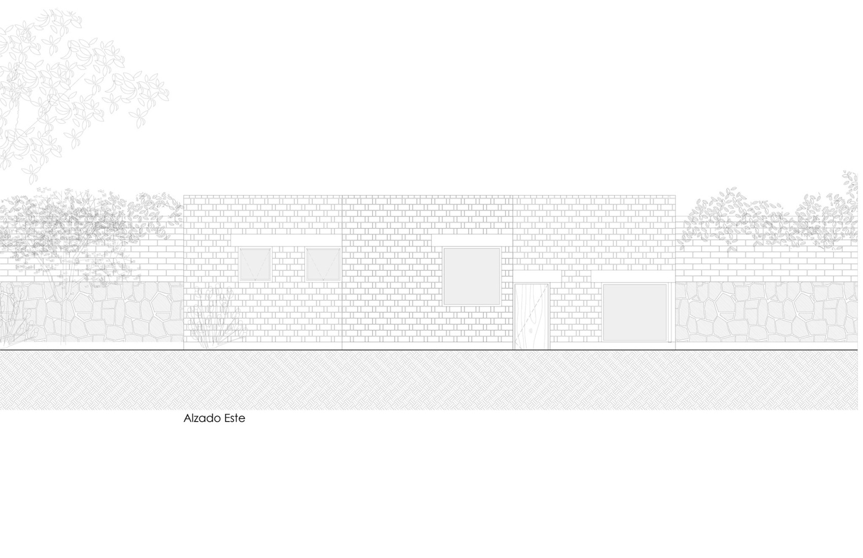Alzado. Casa Finlandia por Escobedo Soliz.