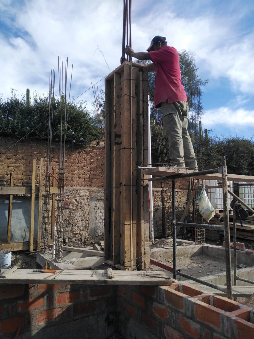 Proceso de construcción. Casa Finlandia por Escobedo Soliz.