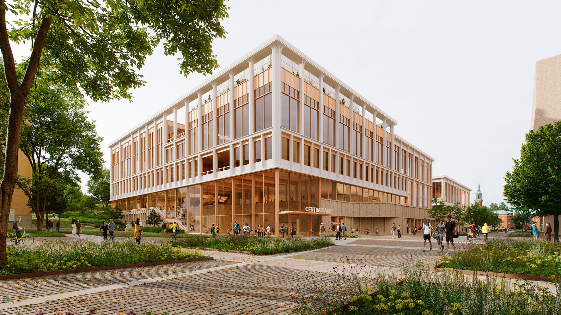 Centralbadet por Henning Larsen. Visualización por Henning Larsen.