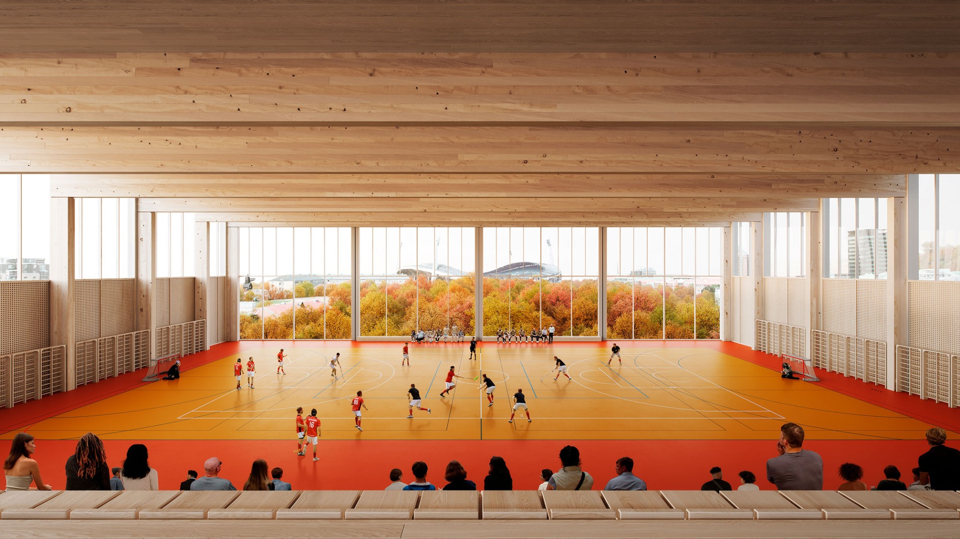 Centralbadet por Henning Larsen. Visualización por Henning Larsen.