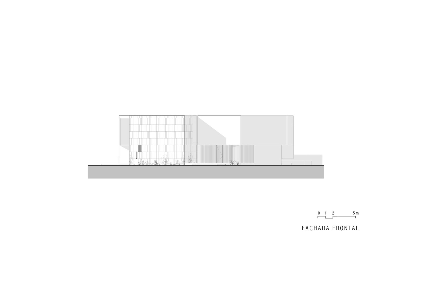 Main elevation. Casa Río by LABarq. 